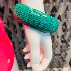 Green glass bangle, bracelet